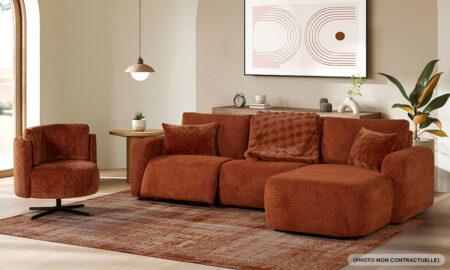 Canapé d'angle fixe